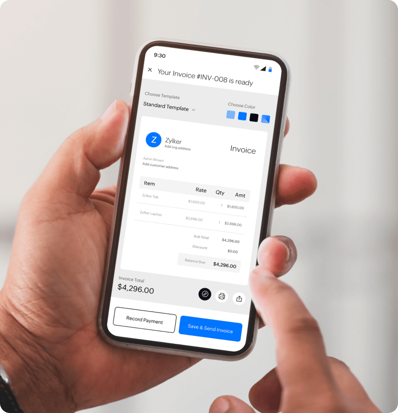 How to make an invoice | Zoho Invoice Generator