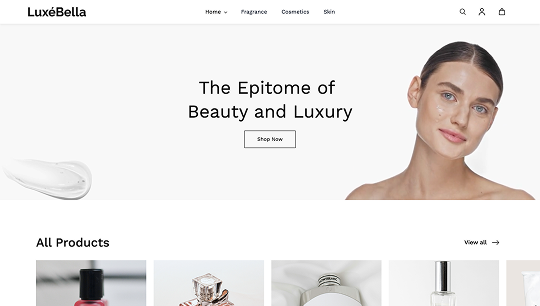 Luxe Bella Beauty | Ecommerce store theme